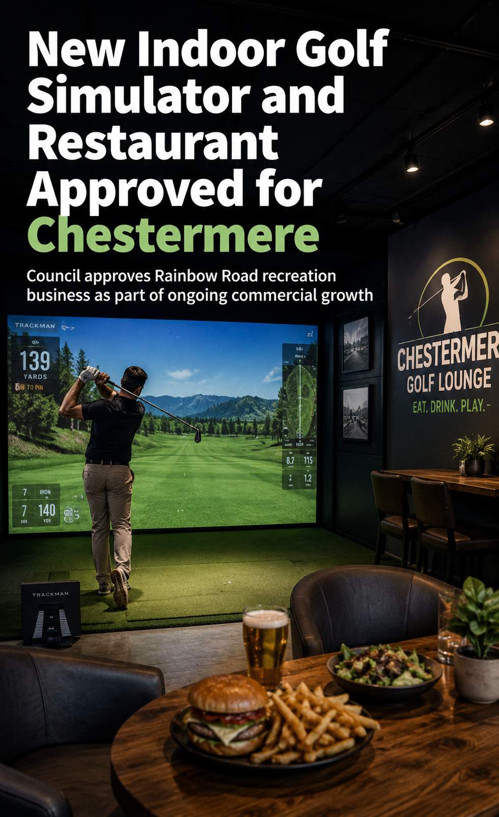 New Indoor Golf Simulator and Restaurant Approved for Chestermere